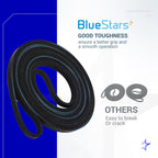 BlueStars 341241 Dryer Drum Belt - Compatible with Whirlpool Kenmore Dryers - Replaces 8066065 AP2946843 W10127457 PS346995 14210003 31531589 31001026 3394651 529597 - Pack of 4