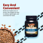 Barlean's Lignan Flaxseed Oil Softgels, Cold-Pressed Flax Seed Supplement with 1,550 mg ALA Omega-3 Fatty Acids for Joint & Heart Health, 1000mg, 250 ct