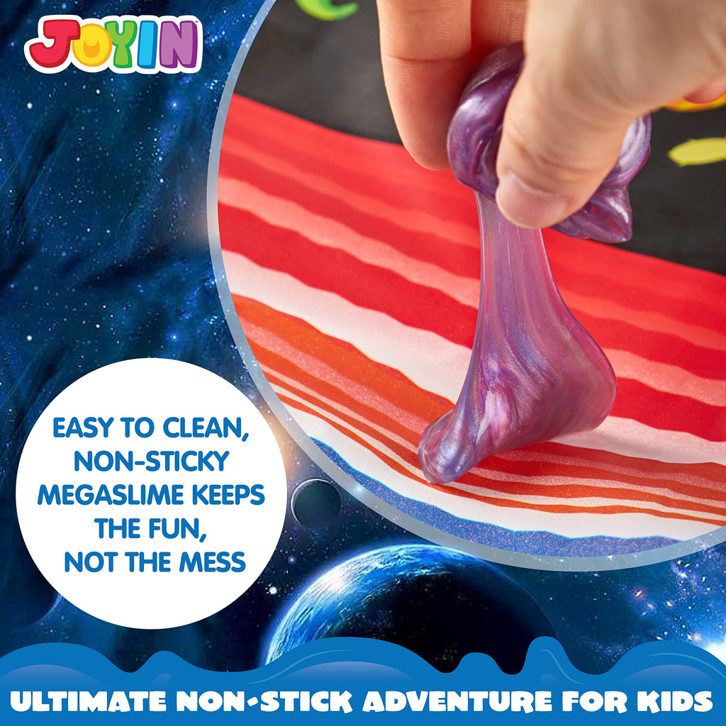 JOYIN Slime Party Favors, 24 Pack Galaxy Slime Ball - Stretchy, Non-Sticky, Mess-Free, Stress Relief, and Safe - Toys for Girls and Boys - Easter, Classroom Reward, Party Supplies, Halloween