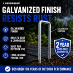 Sandbaggy 500-Count 6-Inch Galvanized Landscape Staples - SOD Garden Stakes ~ Trusted by Farmers & Contractors Across the USA
