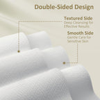 Ourmed Life Face Towels, Disposable Biodegradable Facial Towels for Sensitive Skin, Lint- free Face Wipes for Washing Face, Skincare and Makeup Remover, Dry Wipes, 10"×12" Extra Large, 100 Count