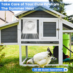Fanspex 8" Solar Exhaust Fan for Greenhouse, Shed & Chicken Coop