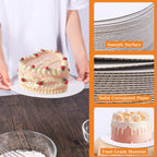 PFAMKEER 40 Pcs Cake Boards,White Cake Boards 9 Inch Round,Food Grade Cardboard Cake Rounds,Disposable Cake Plates,9 Inch Cake Board,Waterproof and Oil proof Cake Base Cake Tray Cake Pizza Circles