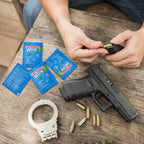 Heigble 200 Pack Lead Remover Wipes for Shooting Hand&Surface Cleaning Wipes Effectively Removes Lead, Dust, Oil&Grime Individually Wrapped Wipe for Shooting Ranges, Hunting, Industrial Use (Blue)