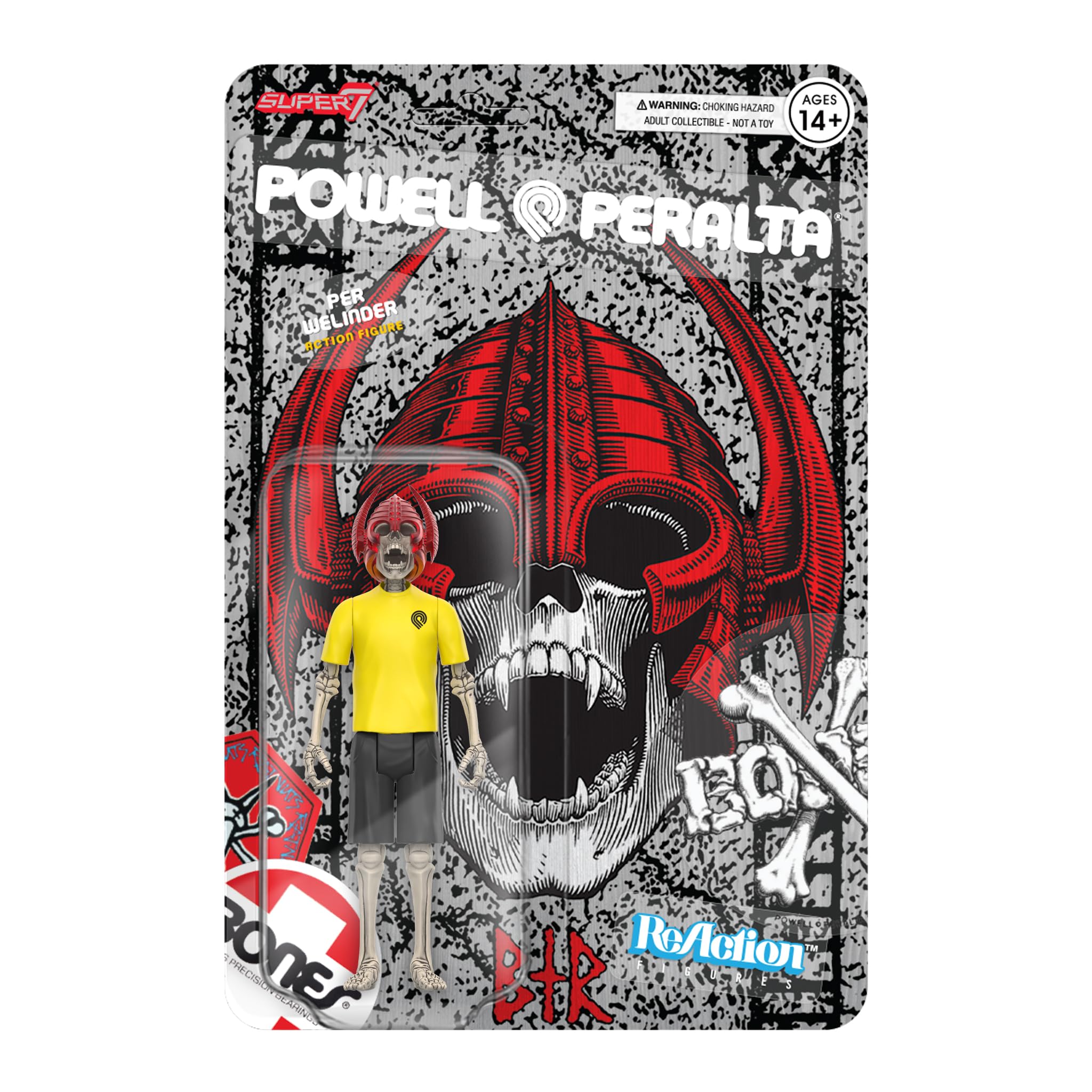 Super7 Powell-Peralta Per Welinder - 3.75" Powell-Peralta Action Figure Classic Skateboard Collectibles and Retro Toys