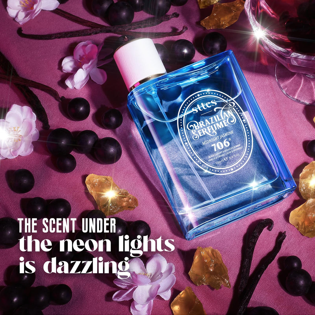 Sttes Perfume 706# (MIDNIGHT JASMINE) ��� Eau De Parfum 100ml (3.4 fl oz) ��� Black Currant, Jasmine, Vanilla
