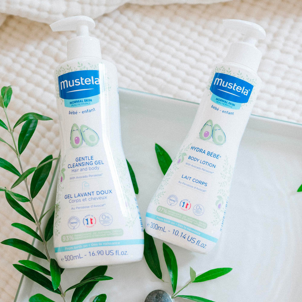 Mustela Hydra Bebe Body Lotion - Daily Moisturizing Baby Lotion with Natural Avocado, Jojoba & Sunflower Oil - 10.14 fl. oz.