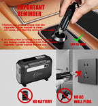 ROCGORLD R8 Tire Inflator Portable Air Compressor, DC 12V Air Compressor Portable with Large Dual Digital Screen, 3X Faster Inflation Air Pump for Car, Bike, Ball, Motor