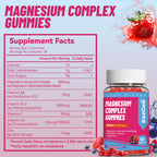 EAZGOO Magnesium Gummies 800mg - Vitamin D3, C, B6, B12 & Zinc Complex with Magnesium Glycinate, Citrate & Malate, Magnesium Complex Gummies for Muscle, Mood & Energy, Vegan 120 Counts