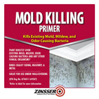 qt Zinsser 276087 White Mold Killing Primer Water-Based Mold Killing Primer