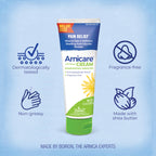 Boiron Arnicare Cream for Joint Pain, Muscle Pain, Swelling, Soreness, Stiffness, and Bruises - Fast Absorbing and Fragrance-Free - 4.2 oz