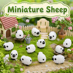 Bbiamsleep 105 Pcs Mini Sheep Figurines Miniature Plastic Sheep Figurines