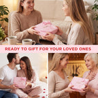 BODY & EARTH Spa Gift Set for Women - Luxurious 5 Pcs Bath and Body Box, Rose Scent, Includes Body Wash, Body Butter, Body Lotion and More, Birthday Christmas Gifts for Mom Self Care Kit for Her