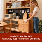 Alofoyo 2-in-1 Furniture Polish Wood Cleaner - 2Pack Natural Orange Oil Spray Protect Wood Surface Safely, Enhanced Furniture Restorer Finish Cabinets, Tables, Antique, Floor, 32oz Total