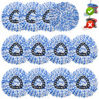 12 Pack Spin Mop Replacement Head,Fit for Rinse Clean 2-Tank System, Microfiber Mop Head Replacement Easy Wring Mop,Refill Mop Replace Head for Floor Cleaning