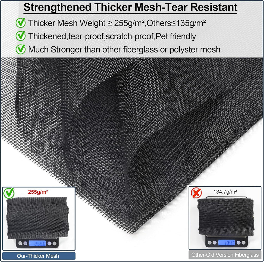 Reversible Side Opening Wide Magnetic Screen Door for Sliding & French Door