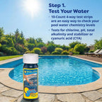 In The Swim Saltwater Pool Opening Chemical Kit - Start-Up Treatment for Salt Pools Up to 15,000 Gallons - Shock, Algaecide, Clarifier, Stain Preventer & Oil Absorber