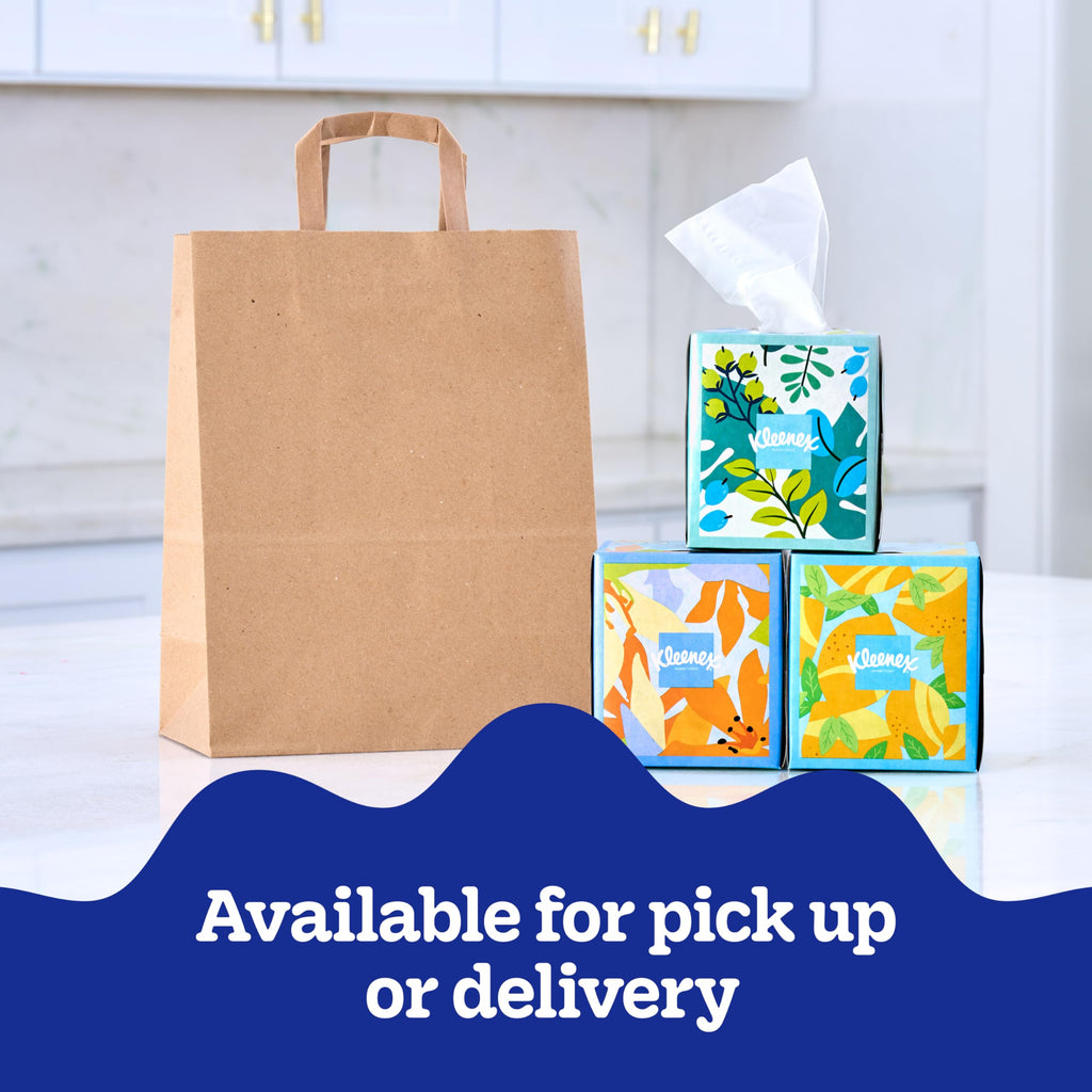 Kleenex Lotion Facial Tissues with Coconut Oil, 8 Flat Boxes, 180 Tissues Per Box, 3-Ply