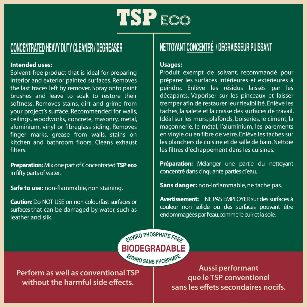 SamaN TSP Eco – Heavy Duty Cleanser and Degreaser (16 oz Concentrated 41508)