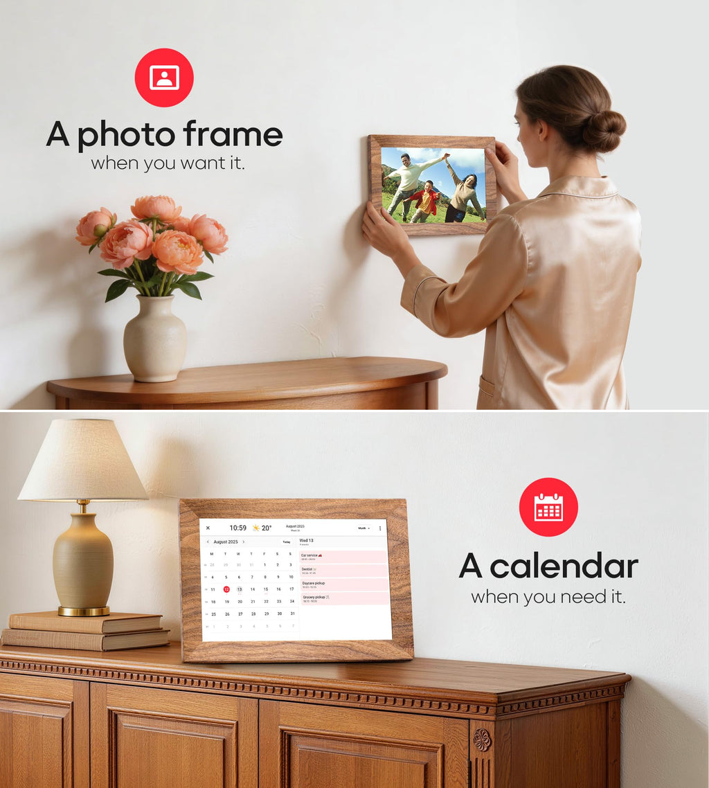Frameo 10.1" Digital Picture Frame, 32GB Memory WiFi Electronic Photo Frame