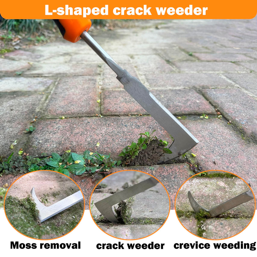 bretreead Weed Puller Tool, 2026 New Portable Hand Weeder Tool, Weeding Tool with Stainless Steel, Garden Tools for Plant & Weeding, Crack Weeder Crevice Tool, Weed Remover Tool for Farm & Backyard