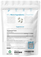Micro Ingredients L-Theanine 400mg, 400 Softgels | Highly Bioavailable with Coconut Oil | Extra Strength Theanine Amino Acid | Calm & Relaxation Support + Focus Supplement | Non-GMO, Gluten Free