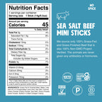 Chomps Sea Salt Beef Chomplings, Grass-Fed & Finished, 24ct, Protein Snack
