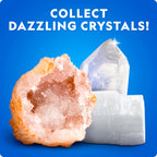 National Geographic Rock Collection Box for Kids – 300+ Piece Gemstones and Crystals Set Includes Geodes and Real Crystals, Rocks and Minerals, Science Kit for Kids, A Geology Gift for Boys and Girls