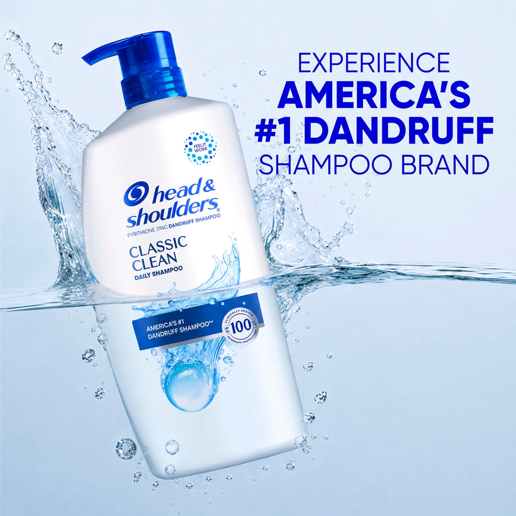 Head & Shoulders Tea Tree Oil 2-in-1 Anti-Dandruff Shampoo and Conditioner Twin Pack, 72-Hour Protection, 1% Pyrithione Zinc, 32.1 fl oz Each