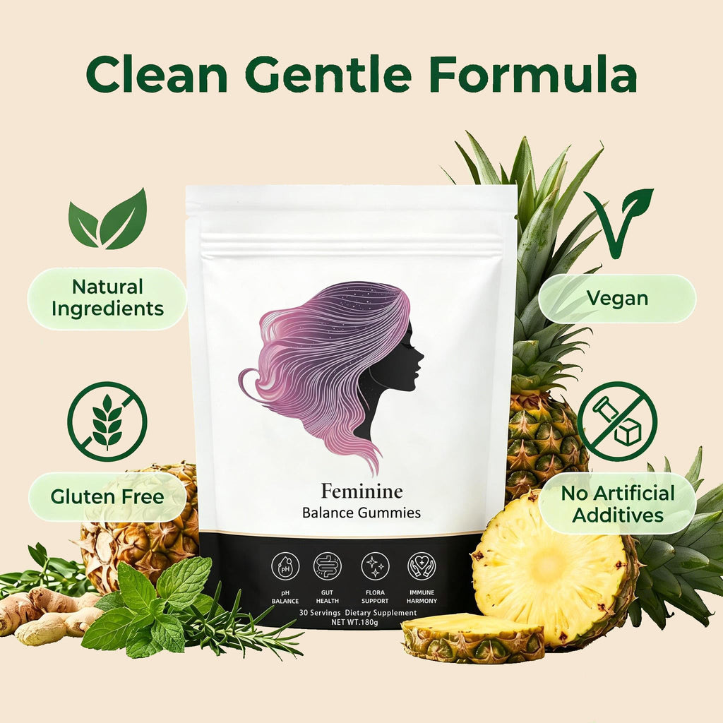 Fibetrue Women’s Probiotic Gummies – Feminine Balance & Gut Health, pH Support, Pineapple Flavor, Clean Vegan Formula, Sugar Free, 60 Count