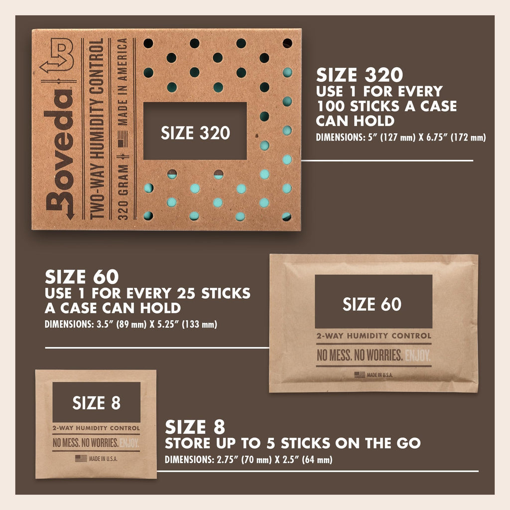 Boveda 72% RH 2-Way Humidity Control – Restores & Maintains Humidity – All in One Solution for Humidification- Patented Technology - Convenient & Versatile - 10 Count Resealable Bag