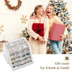 ProCase Earring Holder Organizer Jewelry Box with 5 Drawers, Grey