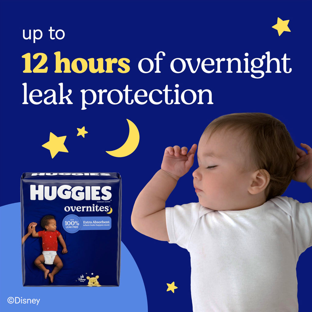 Huggies Overnites Diapers Size 4, 58 Count