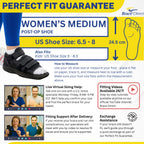Brace Direct Post Op Shoe & Medical Foot Brace – Stress Fracture, Broken Toe & Bunion Support L3260 – Orthopedic Walking Immobilizer for Left or Right Foot (MD - WOMENS US SHOE: 6.5-8)