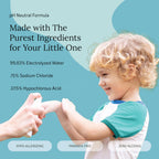 Think Smarter Products Littley Infant & Toddler Hand Cleanser with Hypochlorous Acid, Gently Cleans Dirt & Germs, Non-Toxic & Alcohol-Free, Safe for Sensitive Skin, 8oz Spray Bottle