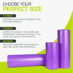 ProsourceFit High Density Foam Rollers long, Firm Full Body Athletic Massage Tool for Back Stretching, Yoga, Pilates, Post Workout Muscle Recuperation