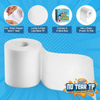 Gagster No Tear Toilet Paper Prank - Unrippable TP Roll, No Rip Toilet Paper Trick, Practical Joke for Adults & Kids, April Fools Day Gag, Novelty Toilet Paper, 1 Roll White