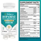 Basigano Natural Dopamine Supplement - Gluten-Free - 90 Tablets(Pack of 2)