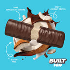 BUILT Puff Protein Bars, Coconut Puff, High Protein Bars, 17g High Protein Snacks, On-The-Go Bars, only 140 Calories, 6g Sugar, Collagen, Gluten Free, 12 Count
