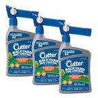 Cutter Backyard Bug Control Spray Concentrate (3 Pack), Kills Mosquitoes, Fleas & Listed Ants, 32 fl Ounce