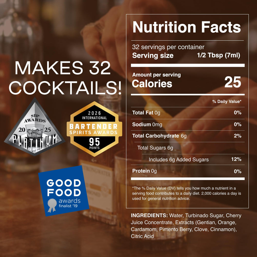 Strongwater Old Fashioned Mix - 1pk, 32 Cocktails - Just Add Bourbon