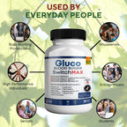GREENVIFY Gluco Blood Sugar Switch Max, Advanced Glucose Level Maintenance Complex, 60 Capsules