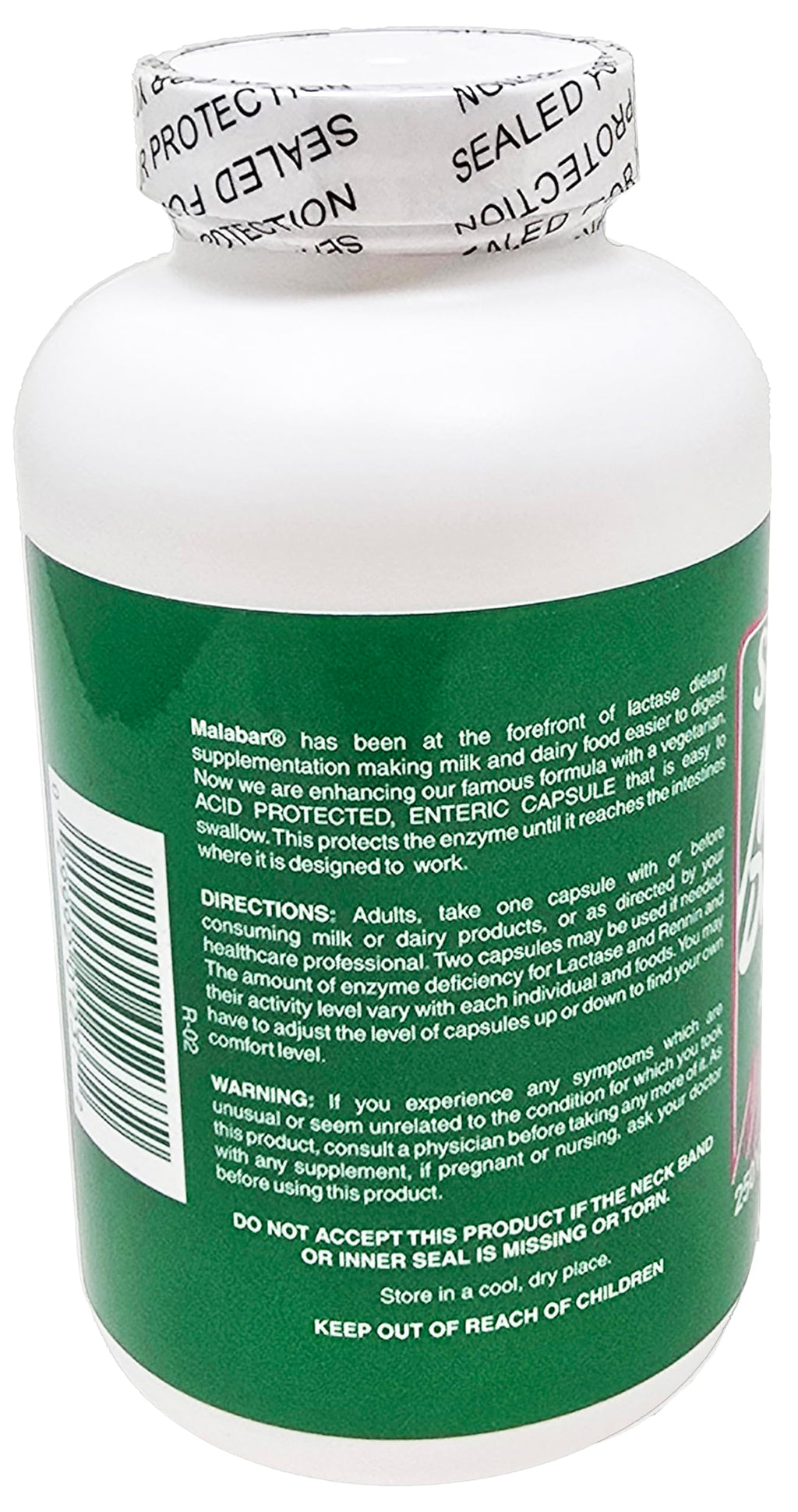 Malabar Super Milk Digestant - 250 Capsules