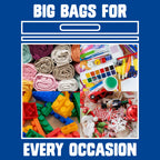 Ziploc Big Bags, 20 Gallon XXXL Reusable Storage Bags, 6 Count