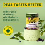 MegaFood Elderberry Immune Support Supplement - Vegan Elderberry Gummies for Adults - Made with Zinc and Real Food - Pectin-Based, Gluten-Free, USDA Organic - 54 Gummies, 27 Servings (Pack of 2)
