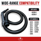 Maresh Products Vacuum Hose Replacement for Eureka & Sanitaire Mighty Mite, SmartVac & Professional Series – Fits Models 3670, 3686, SC3683 & More – Replaces OEM 60289-7 – Crush-Resistant (7 Foot)