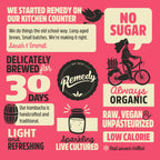 Liquid Remedy Kombucha Sugar Free Organic Drink, Low Calorie, Probiotic Like Tea for Gut Health - Super Sampler Variety Pack - 8.5 Fl Oz Can, 24-Pack