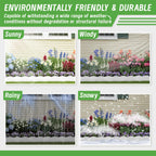 6 Inch Tall 20Ft White Landscape Edging Border with 7.8In Stakes,20Pcs