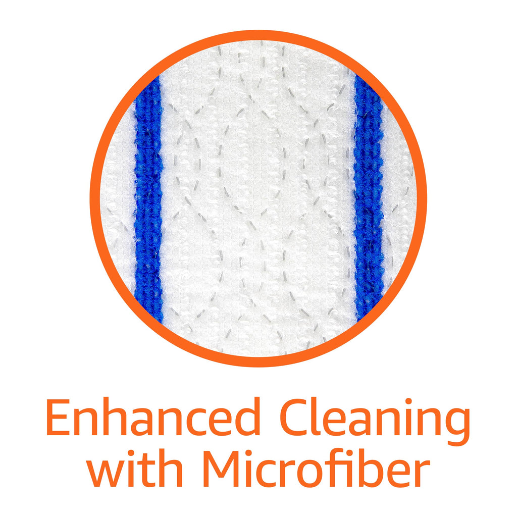 Amazon Basics Wet Mopping Cloth Refills, Multi-Surface Floor Cleaning, Fresh Scent, Low Streak, Disposable, 24 Count (Fits Swiffer Sweeper Mop Heads)