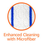 Amazon Basics Wet Mopping Cloth Refills, Multi-Surface Floor Cleaning, Fresh Scent, Low Streak, Disposable, 24 Count (Fits Swiffer Sweeper Mop Heads)
